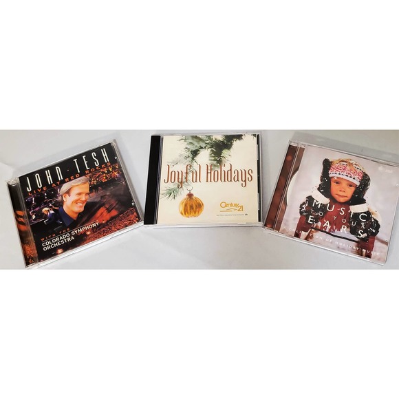 Lot of 3 Holiday music Cd's Joyful Holidays Music to your ears and John Tesh - Picture 1 of 9